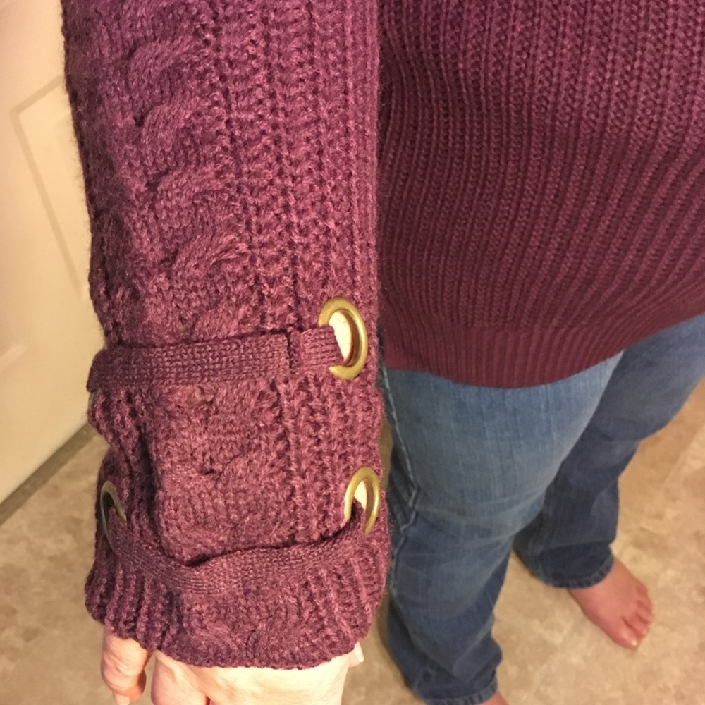 Xhilaration cranberry sweater dress size X-Small - Picture 3 of 4